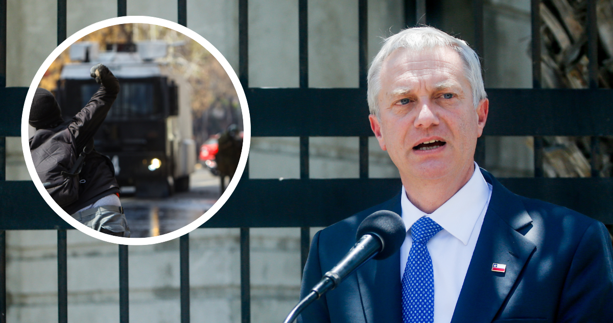 Presidente José Antonio Kast. Foto de contexto de protestas.