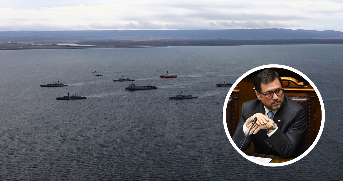 Estrecho de Magallanes. Foto del canciller Francisco Pérez Mackenna.
