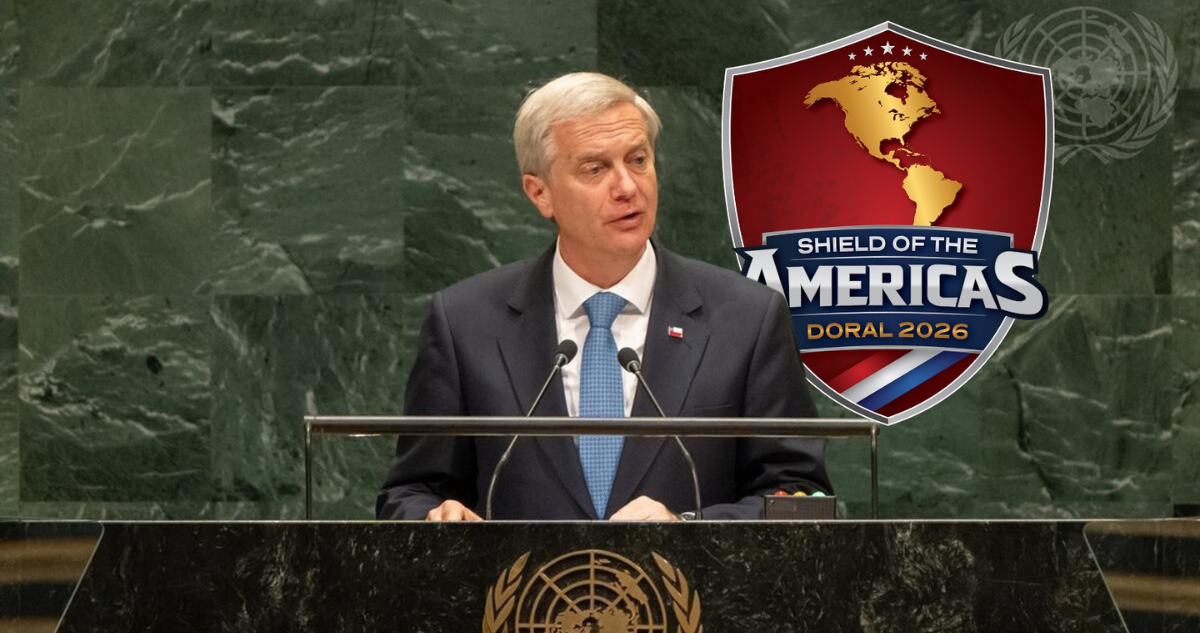 Presidente de Chile, José Antonio Kast. Escudo de las Américas.