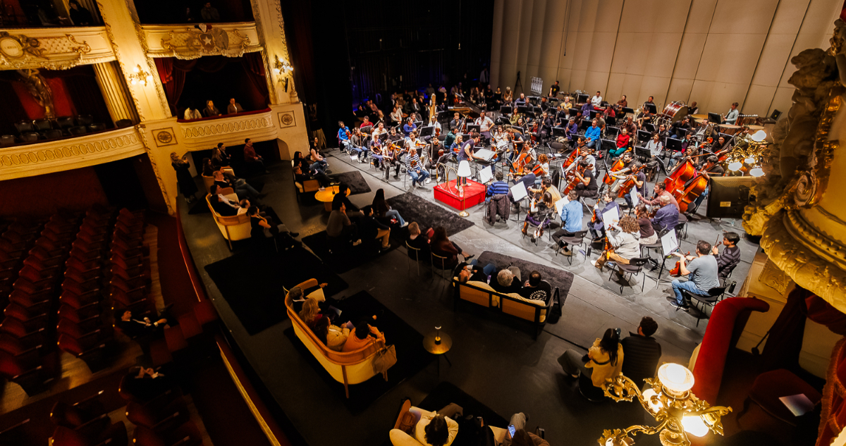 Entre sillones y alfombras: Orquesta Filarmónica de Santiago presenta ensayo en vivo en show inmersivo