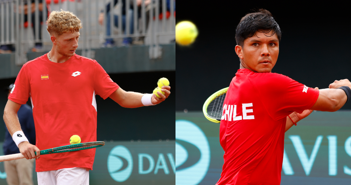 Martín Landaluce vs Matías Soto en el Chile España de Copa Davis