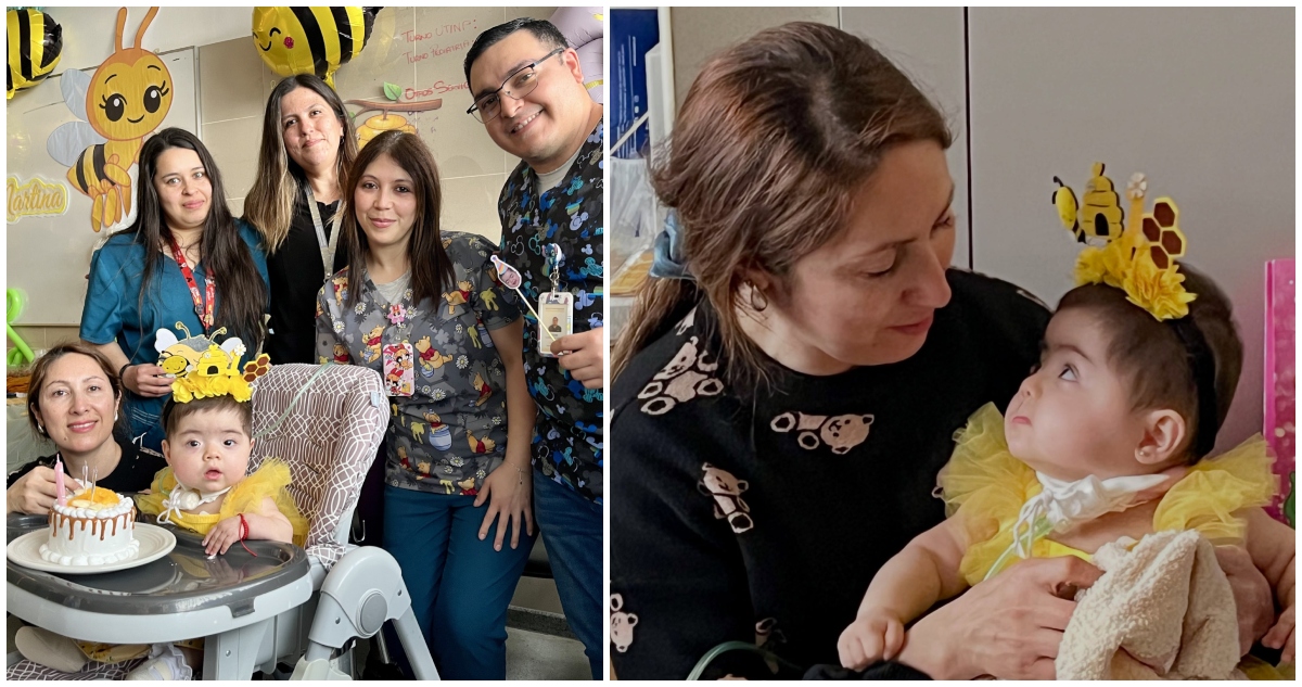 Martina, paciente de 1 año hospitalizada en Provincial de Ovalle