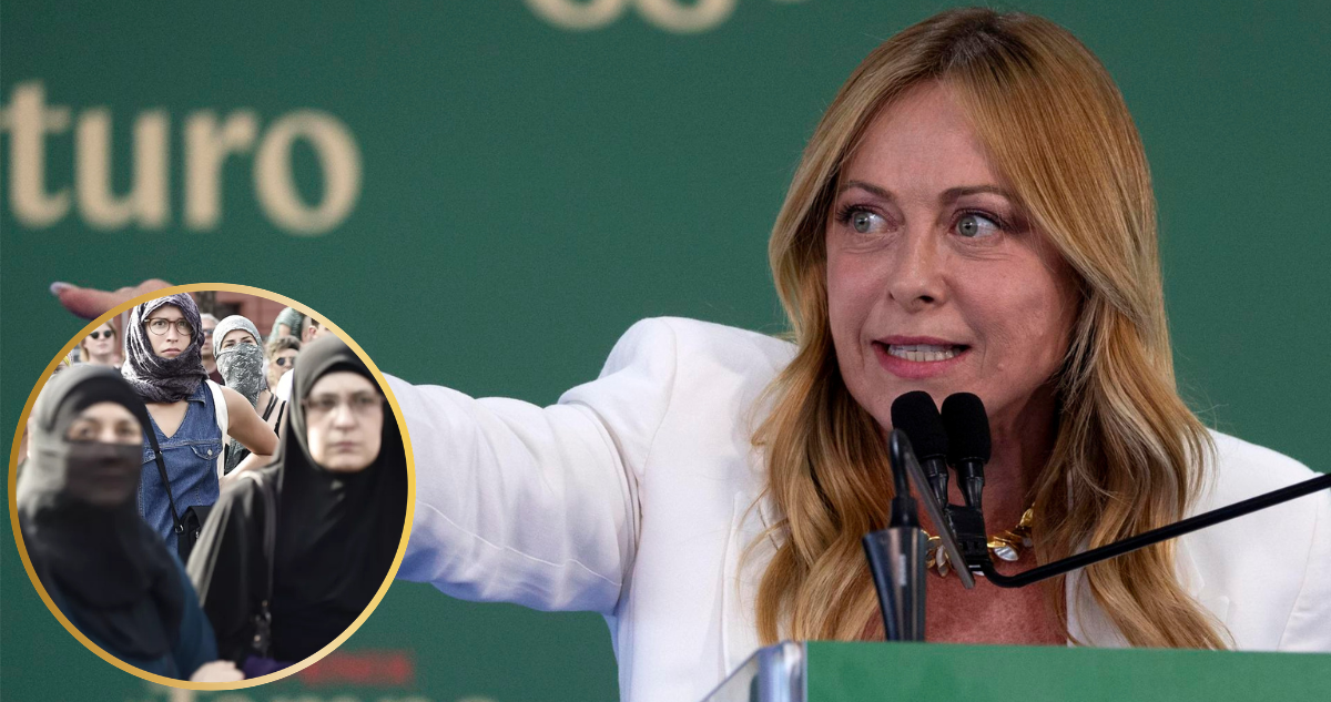 Reforma de Meloni por uso del Hiyab y burka en colegios de Italia