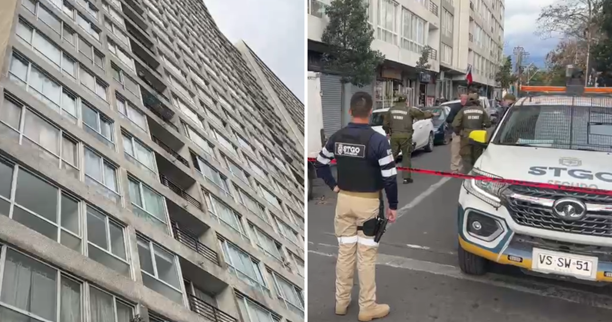Menor es trasladado de urgencia tras caer desde noveno piso de edificio en Santiago