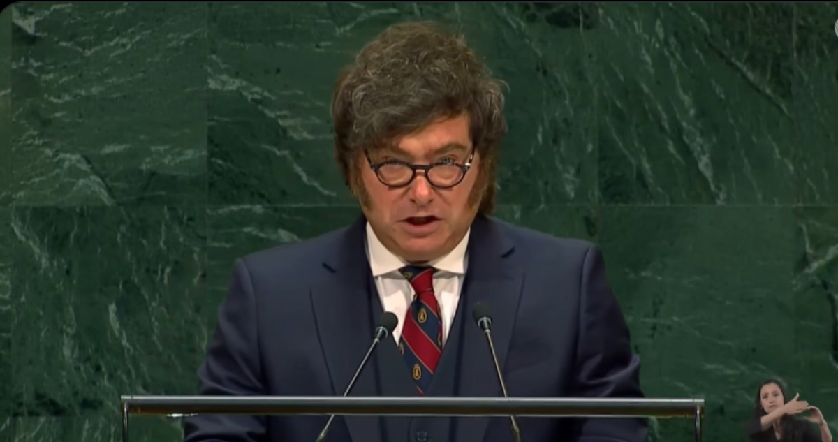 El presidente Javier Milei en la ONU