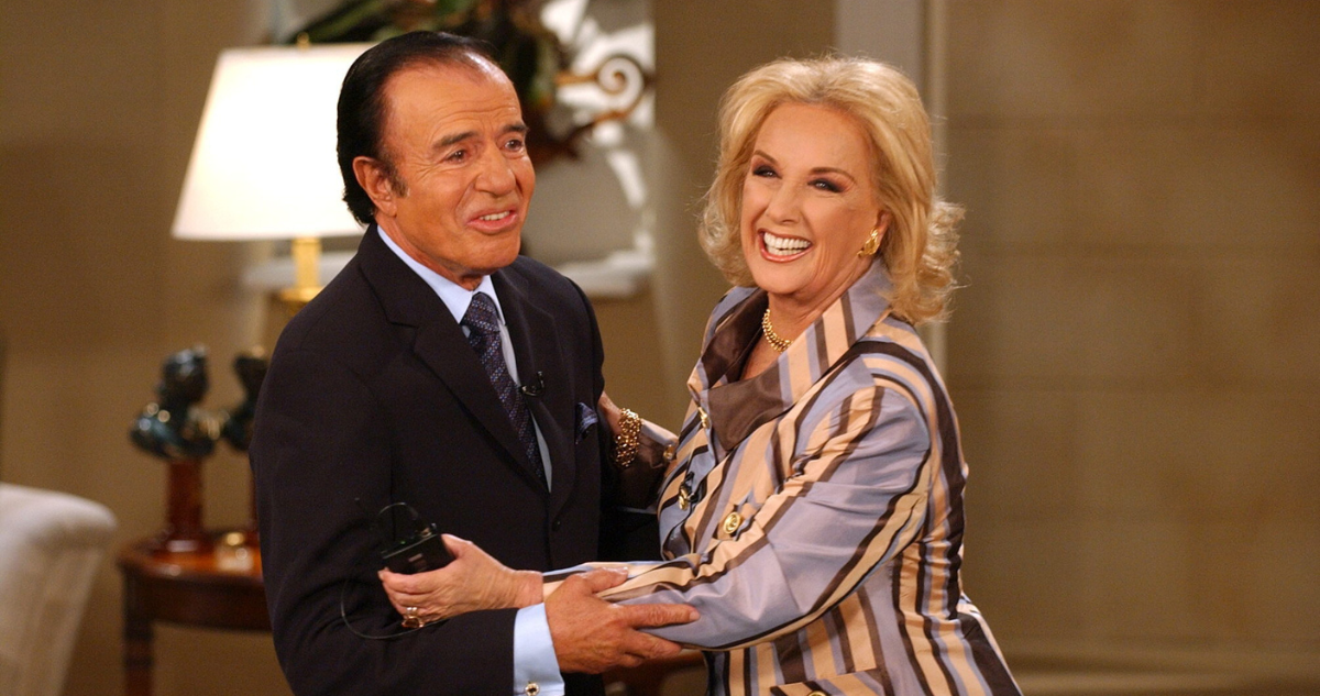 Mirtha Legrand y Carlos Menem en referencia a nueva hospitalización de la animadora argentina