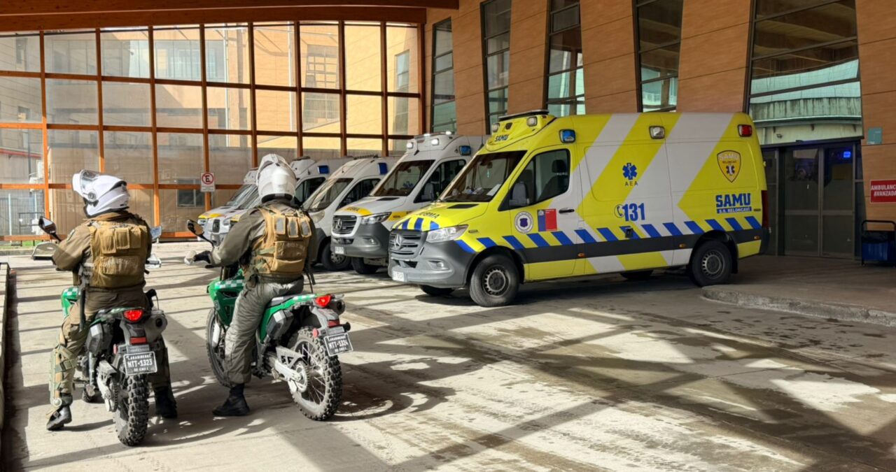 Motorista de Carabineros lesionado tras ser colisionado por vehículo en Puerto Montt