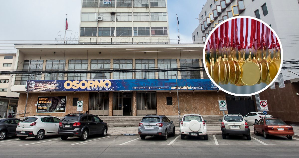 Municipio de Osorno podría desembolsar $77 millones en medallas de oro para distinguir a funcionarios