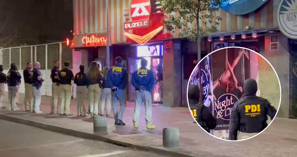 PDI realiza operativo migratorio en “night clubs” de Mac Iver en el centro de Santiago