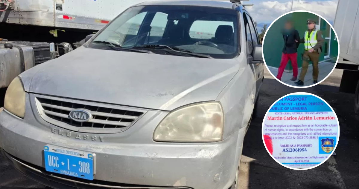 No podrá “volver” a su país: arraigo nacional para falso diplomático “lemuriano” detenido en Ruta 5