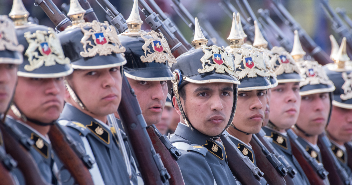 Foto de un ensayo de la Parada Militar 2026