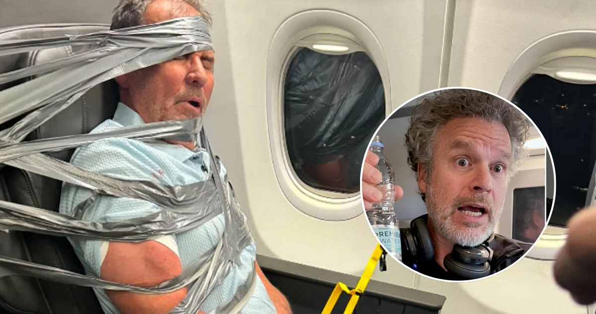 Pasajero amarrado en avión en EEUU