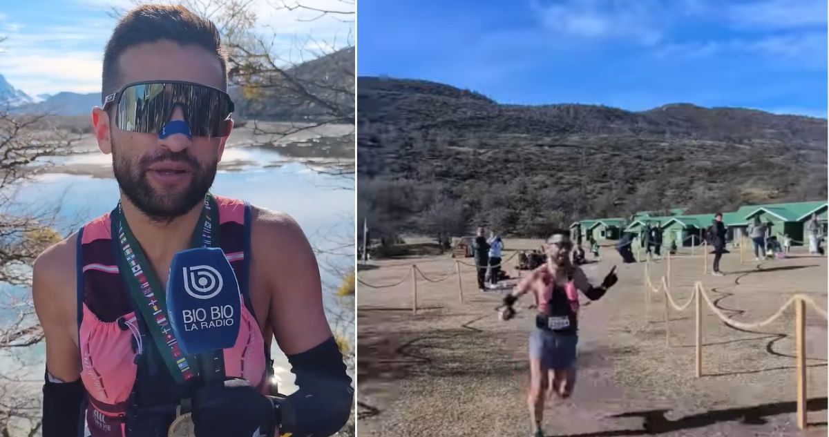 Miguel Ángel Riquelme, ganador de los 21K en Patagonian International Marathon