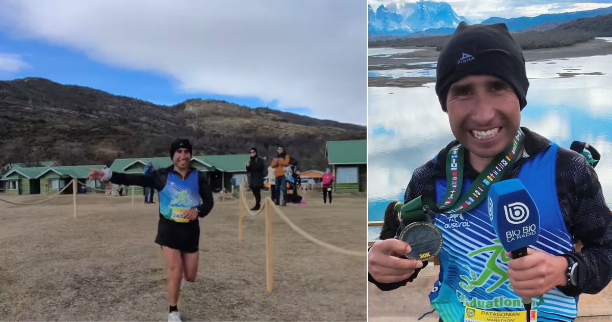 Ramos Herrera, mexicano y deportista de élite, ganó la Patagonian International Marathon
