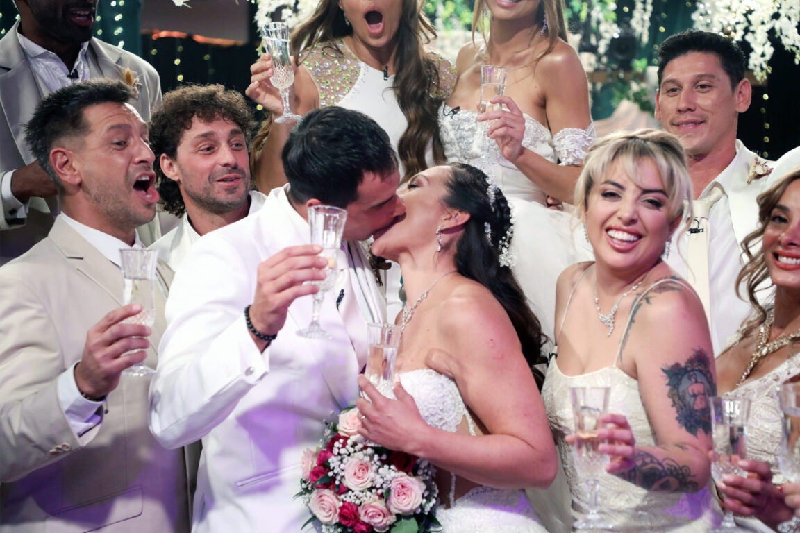 De blanco y con un padrino sorpresa: Paula Pavic y Camilo Huerta celebraron su "boda" en 'VAL'