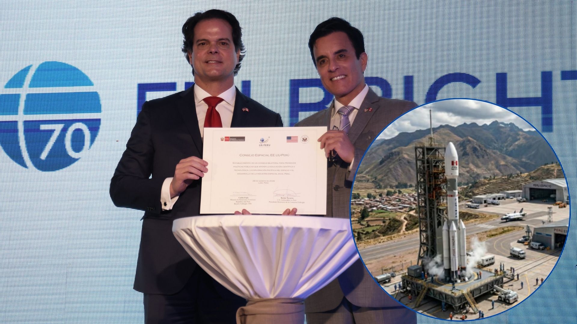 Proyecto puerto espacial entre Perú y Estados Unidos.