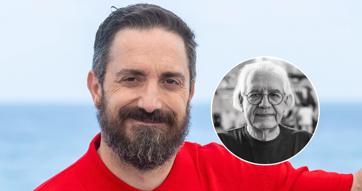 Foto de Pablo Larraín y Patricio Guzmán