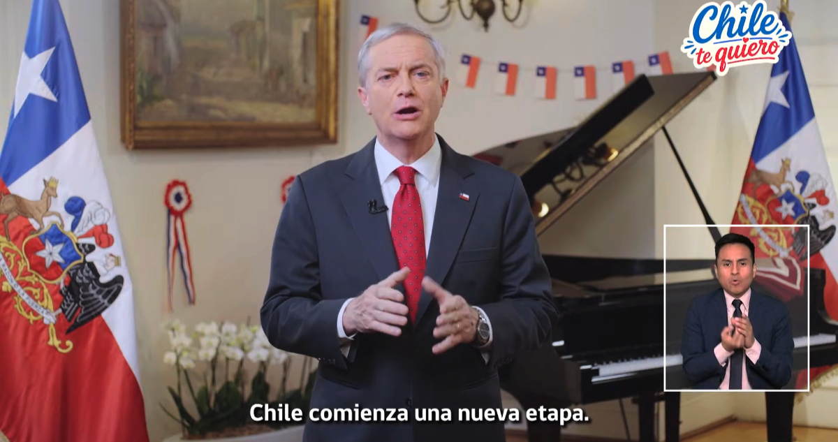 Presidente Kast llama a celebrar Fiestas Patrias con esperanza: “Chile comienza una nueva etapa”