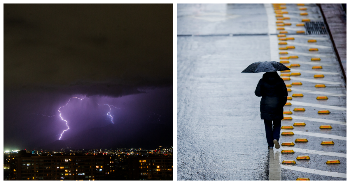 Regresa la lluvia a Santiago: pronostican precipitaciones y probables tormentas eléctricas en la RM