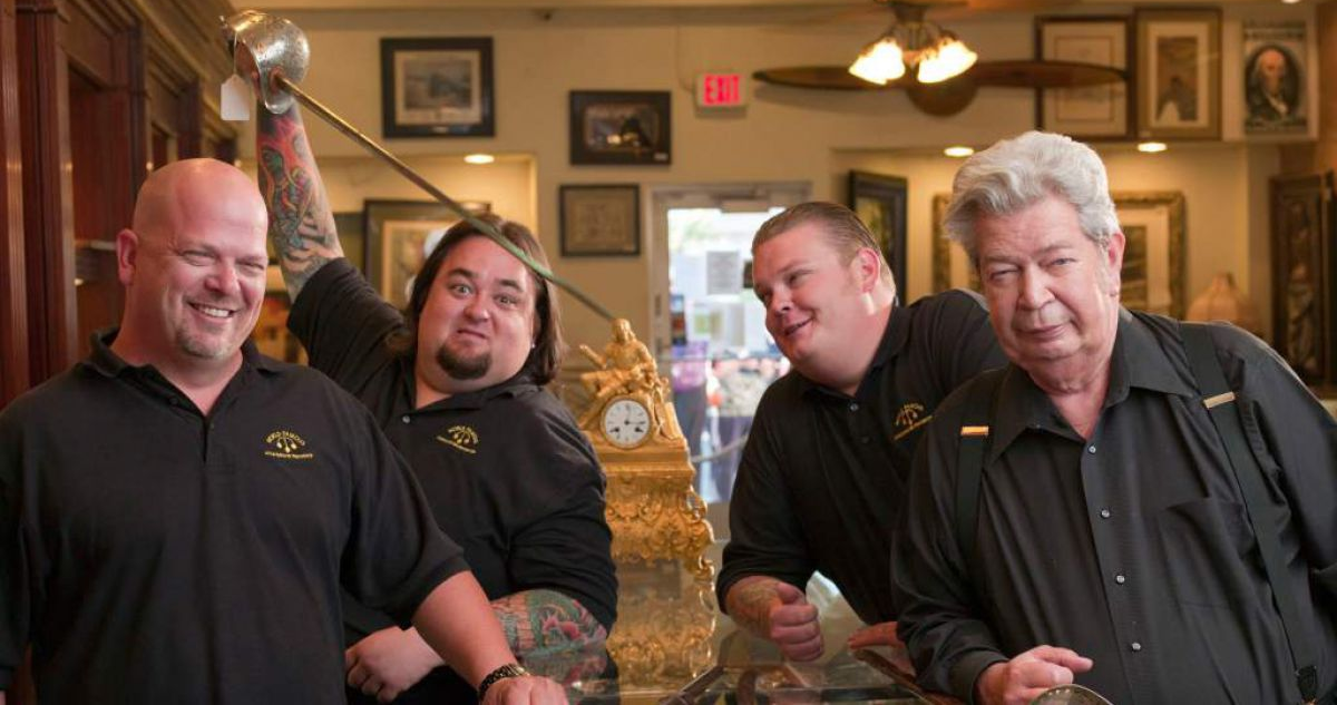 Protagonistas de “El precio de la historia” en referencia a Rick Harrison