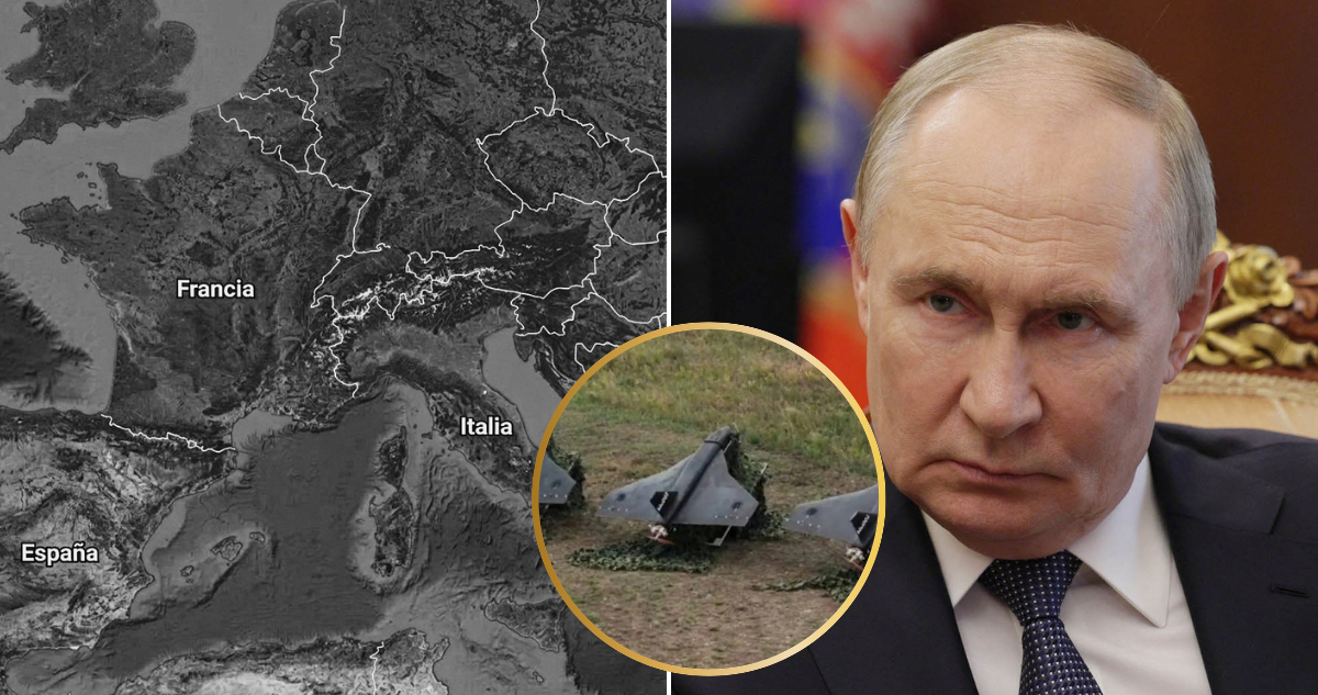 Posible ataque con drones de Rusia a Francia, Italia y España