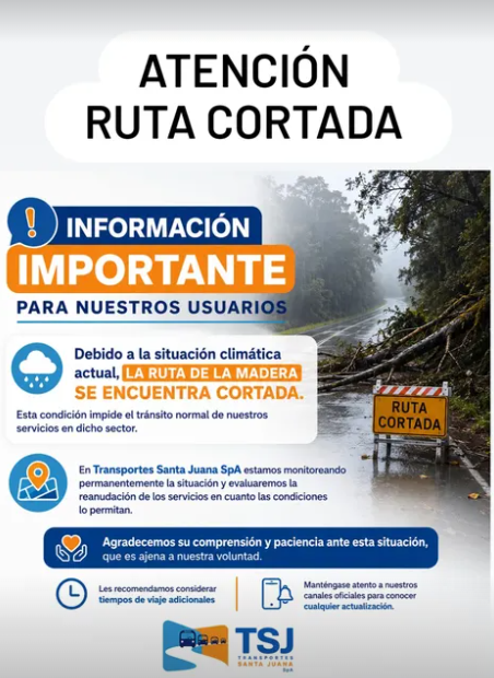 Ruta de la madera cortada