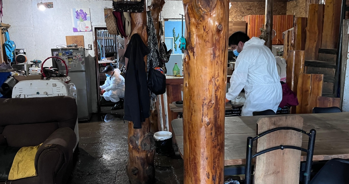 Limpieza y sanitización casas contaminadas con aguas servidas