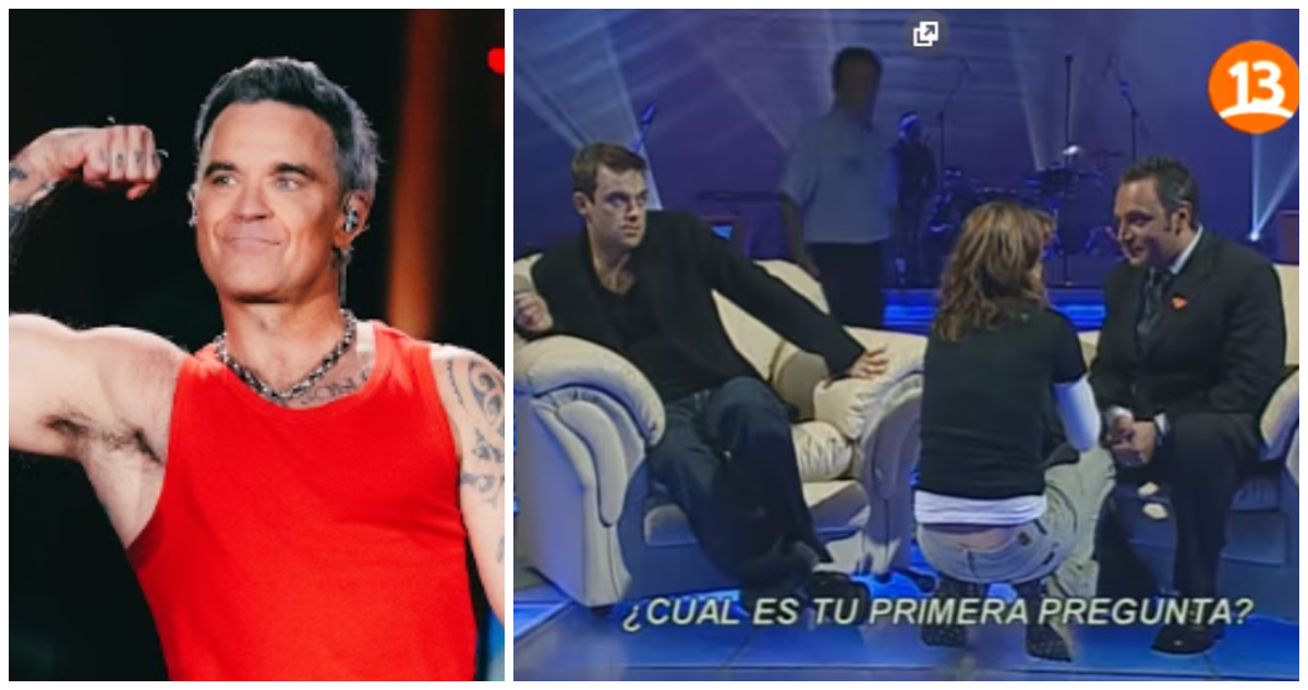 “Fue como estar en ácido”: Robbie Williams recuerda su icónica entrevista con Luis Jara