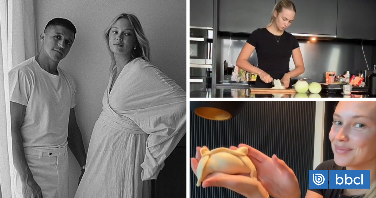 Denle la nacionalidad: Alexandra Litvinova, polola de Alexis Sánchez, saca aplausos haciendo empanadas