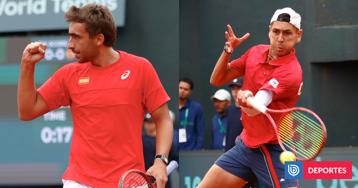 España gana primer duelo a Chile en Copa Davis: un decaído Tabilo sufrió remontada de Daniel Mérida