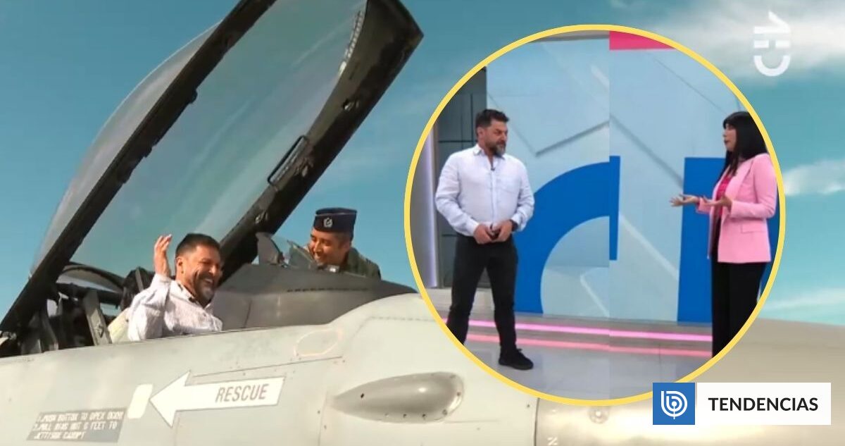 A bordo de un F-16: El regreso de Rafael Cavada a la TV que acalló rumores de despido de CHV
