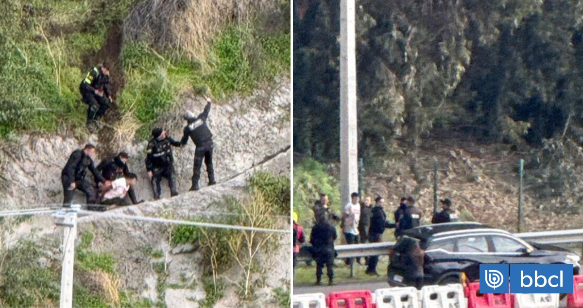 Detienen a sujeto que huyó corriendo por un cerro tras fiscalización en Vitacura: conducía auto robado