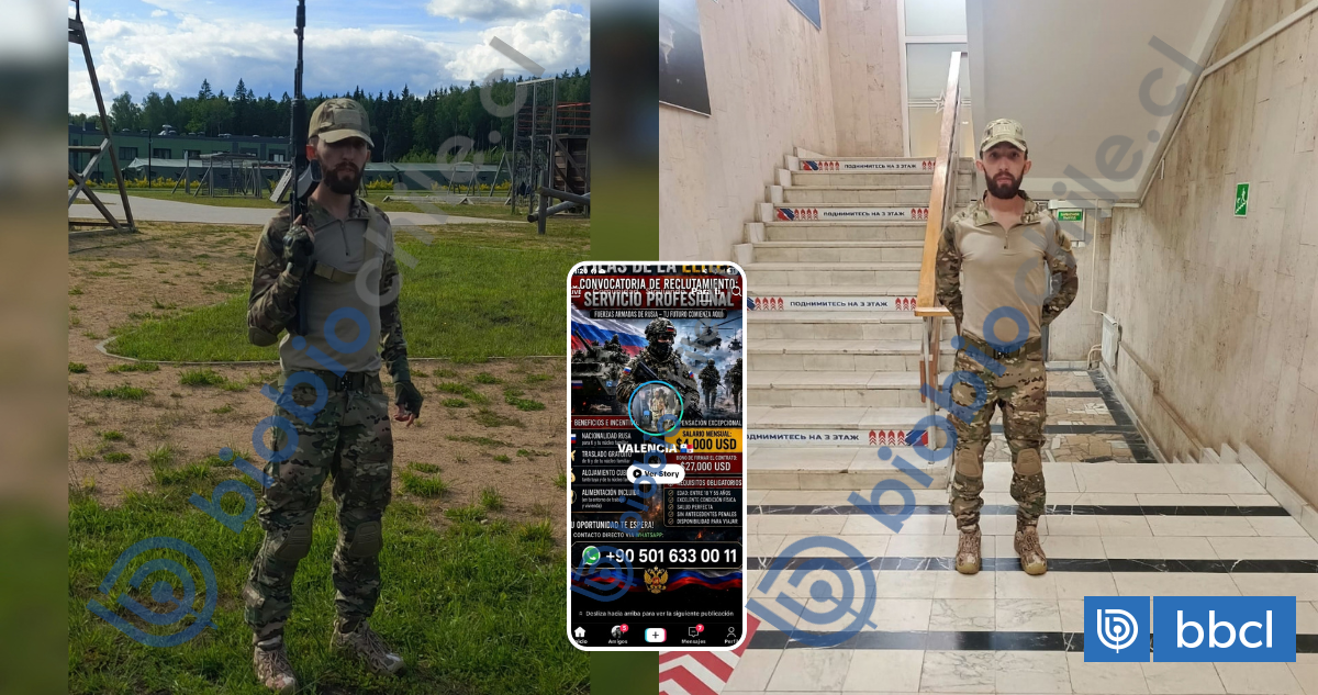 Chileno habría accedido a oferta laboral por TikTok y terminó en filas del Ejército de Rusia