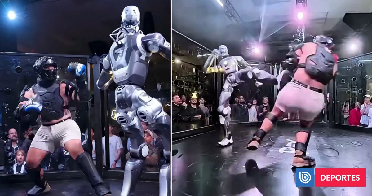 El nocaut que encendió las redes: influencer desafió a robot estilo Terminator y terminó en la lona