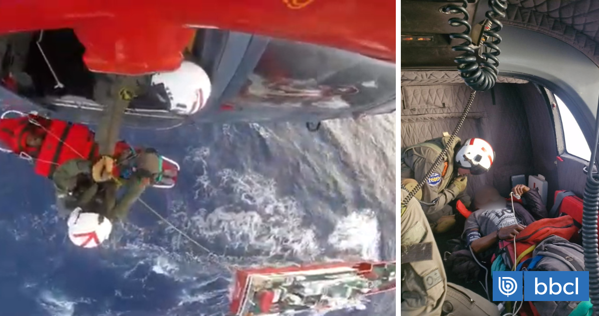 Con buque, helicóptero y avión: Armada evacúa a tripulante angoleño grave a 2 mil km de Valparaíso