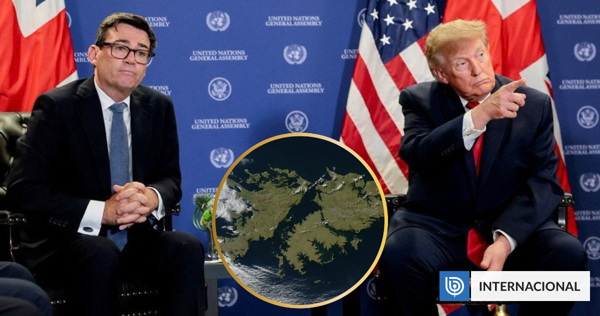 Primer ministro británico reafirma postura "firme" sobre Malvinas, tras cita con Trump en la ONU
