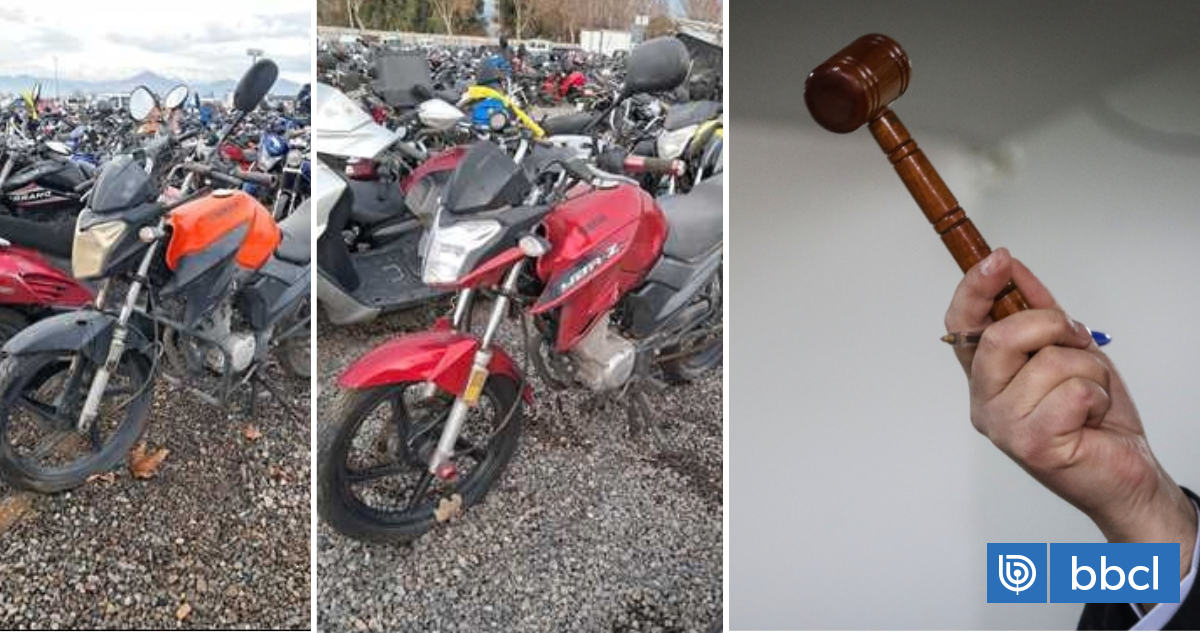 180 motos irán a remate este jueves sin precio mínimo: cómo revisarlas y dónde participar