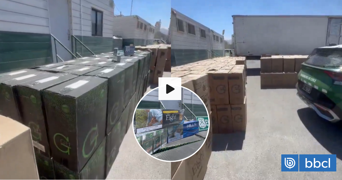 Incautan más de $800 millones en cigarrillos de contrabando tras control carretero en Antofagasta