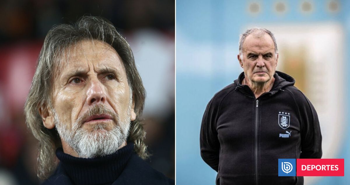 Gareca apunta a Bielsa tras fracaso con Uruguay en Mundial: "Las personas mayores se deben adaptar"