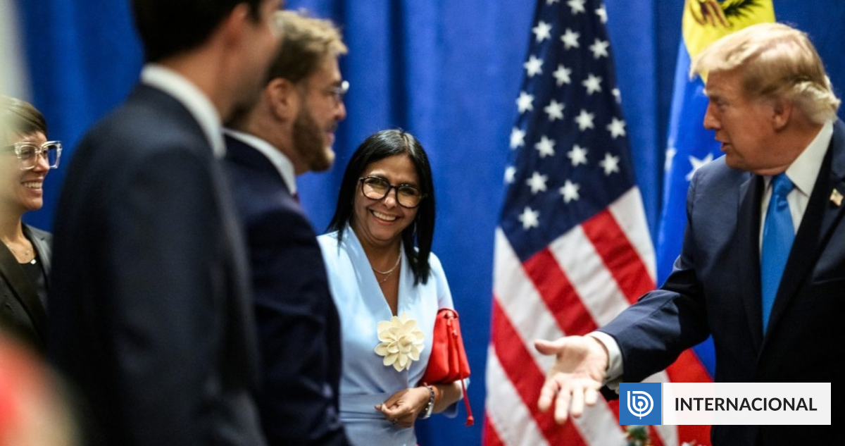 Economía y elecciones: entregan detalles de la "breve" reunión entre Delcy Rodríguez y Donald Trump