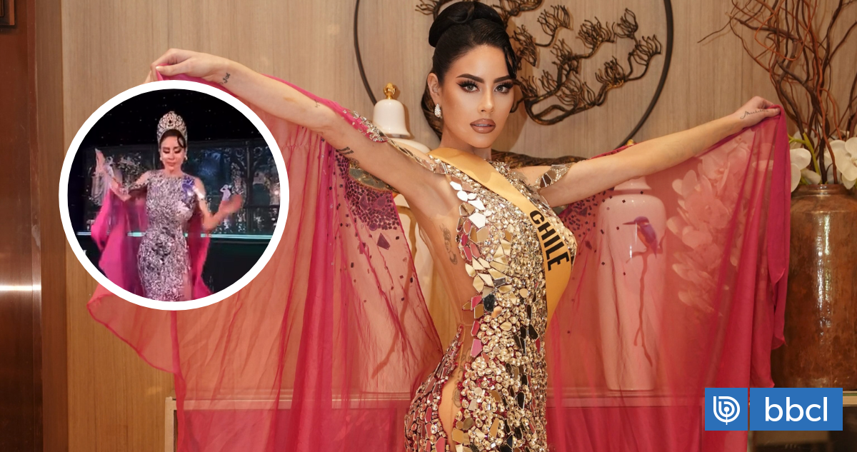 Toda una diva: Ignacia Michelson deslumbró en presentación del Miss Grand pese a un abrupto tropiezo