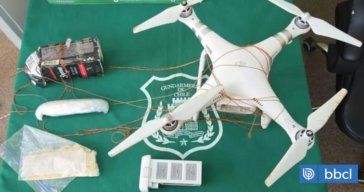 Dron cargado con pasta base y cocaína fue interceptado rumbo a cárcel de La Serena
