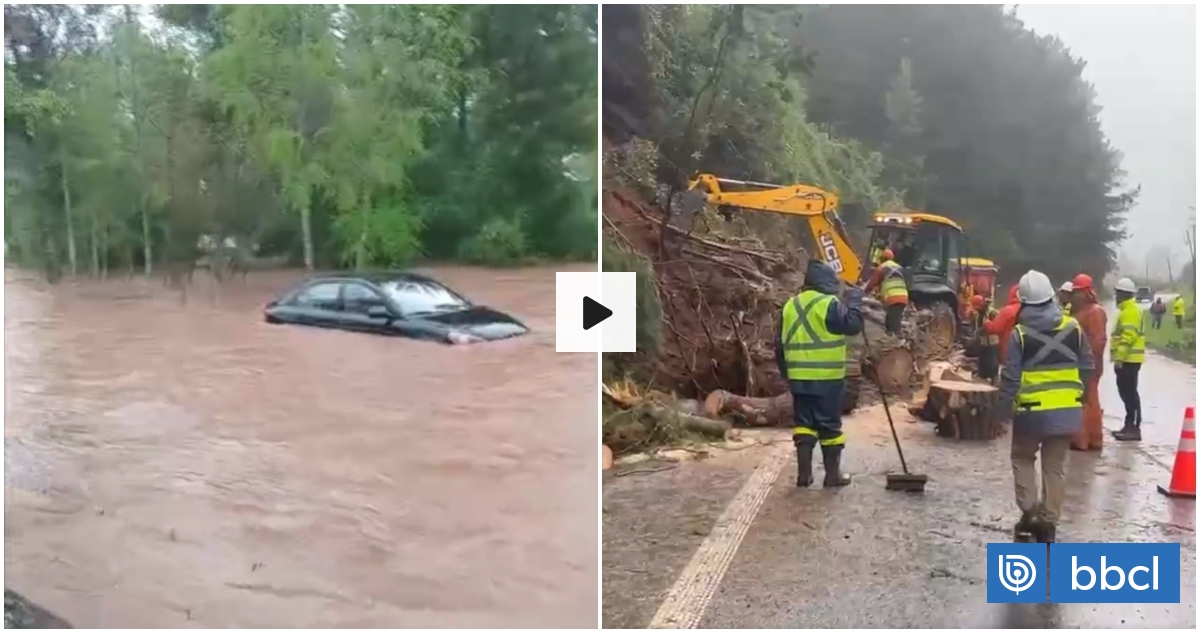 Cerca de 30 personas están aisladas por desborde de río en Lanco: Alerta Roja para prov. de Valdivia