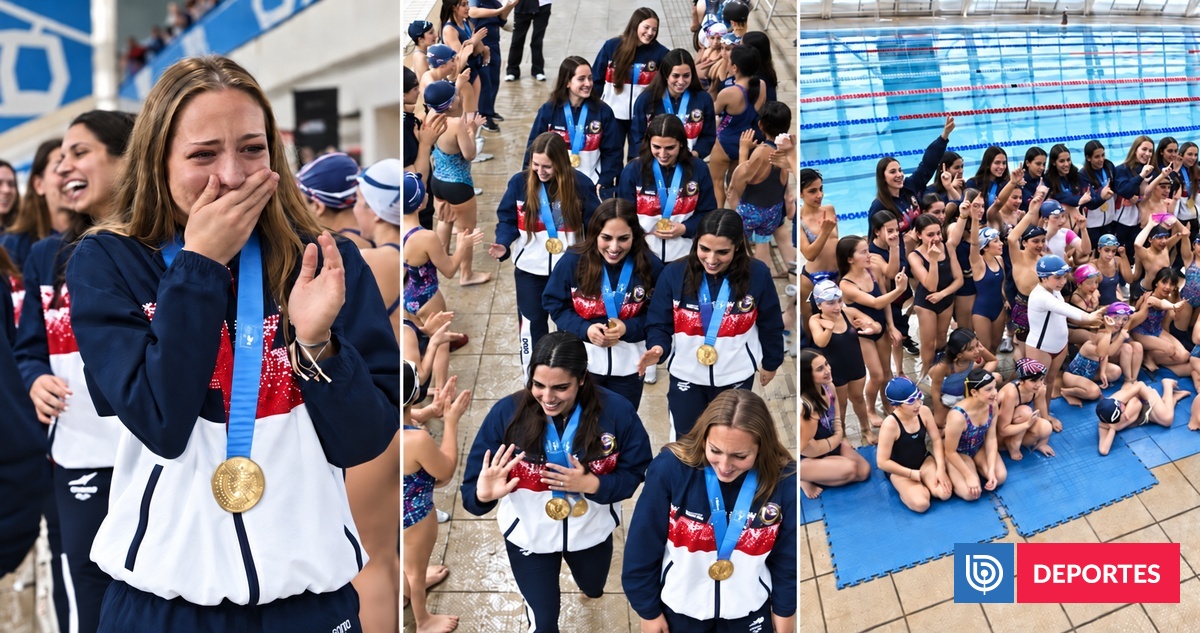 Sorpresa y emoción: selección de nado sincronizado recibió especial pasillo de honor tras ganar Odesur