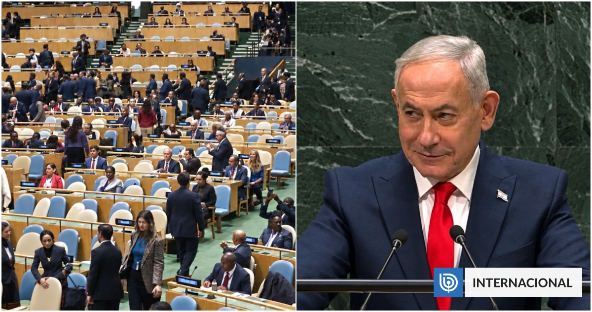 VIDEO | Representantes abandonan la sala antes del discurso de Netanyahu en la ONU