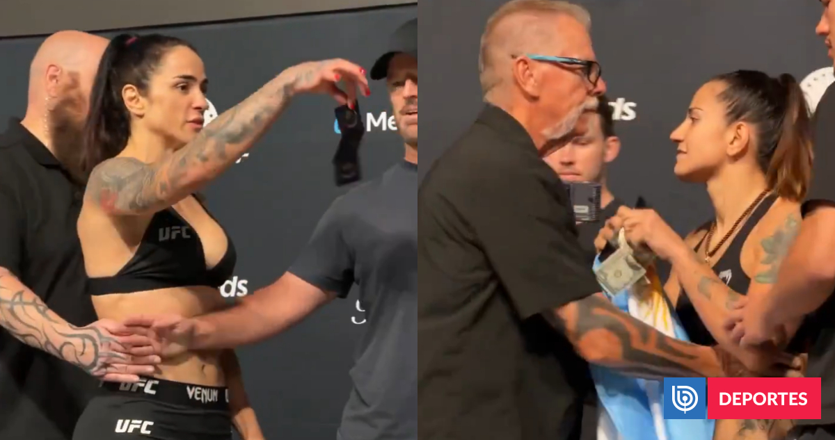 Previo a pelea en UFC: brasileña Norma Dumont lanzó preservativos y dinero a la argentina Ailín Pérez