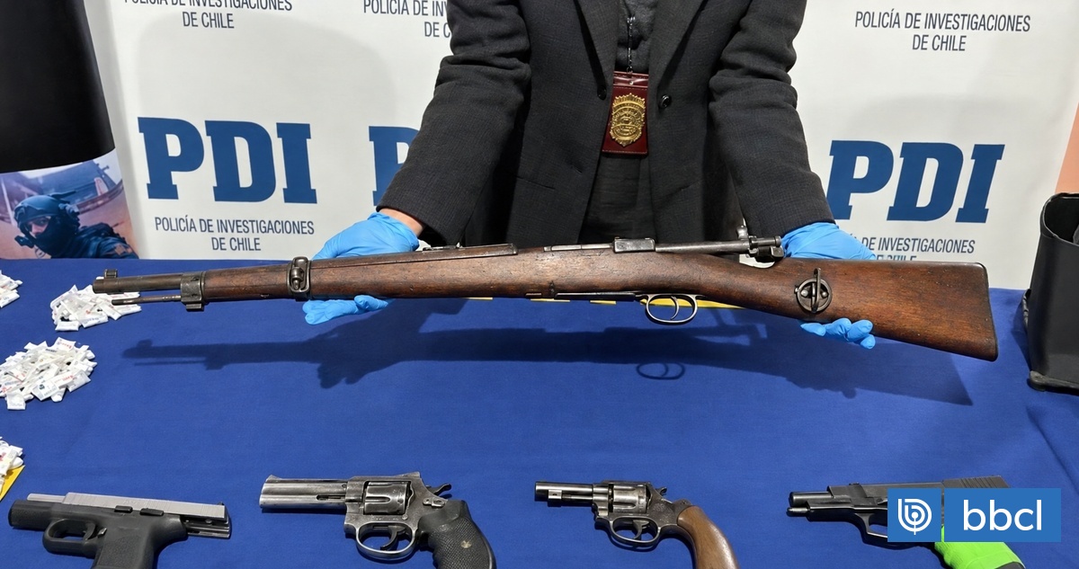 PDI decomisa fusil de guerra Mauser 762 en San Bernardo