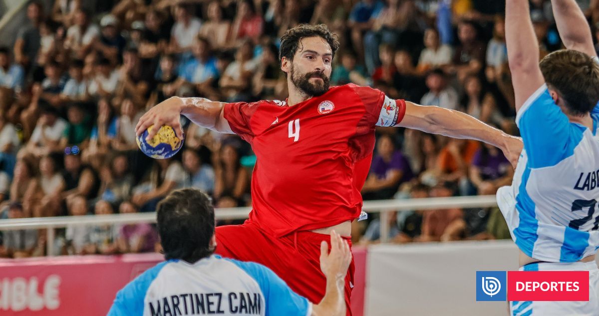 Chile empató con Argentina en balonmano masculino de los Odesur y ganó plata por diferencia de goles