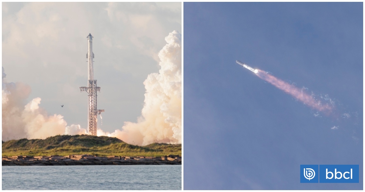 Megacohete Starship de SpaceX amerizará frente a las costas de Chile: caería a 200 km de Rapa Nui