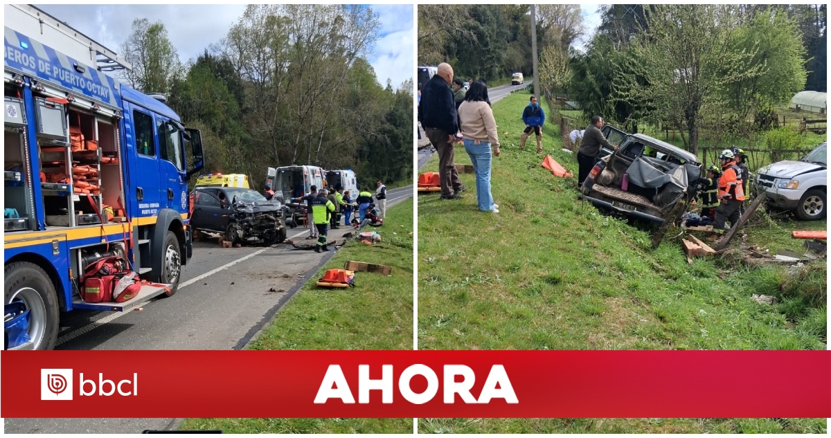 Al menos siete lesionados tras colisión de vehículos en Puerto Octay